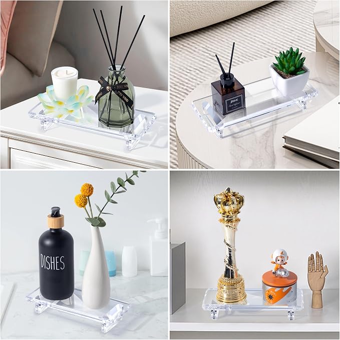 Acrylic Bathroom Counter Tray: Water-Resistant Kitchen and Bathroom Tray - Image 4