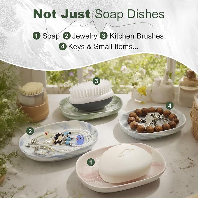 Elegant Ceramic Soap Dish for Shower - Image 7