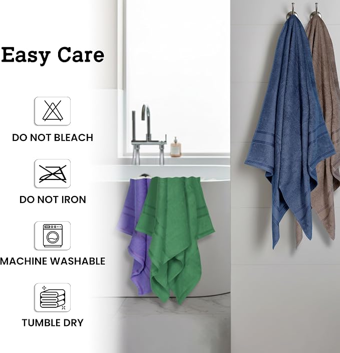 Casa Lino Multicolor II Bath Towels Set of 4 - Image 7