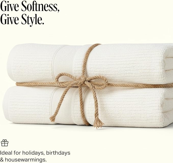 Preston Lane Douro Hand Towel Set – 2 Pack Luxury Cotton Towels, Ultra Soft & - Image 5
