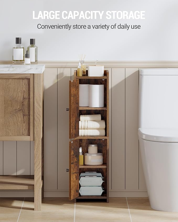Bathroom Storage Cabinet, Corner Floor Cabinet - Image 4