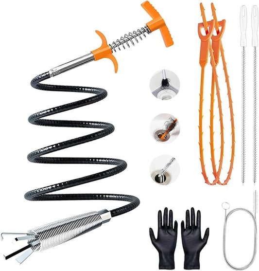 63 In Drain Snake Hair Drain Clog Remover Tool, Sink Drain Cleaner by launary