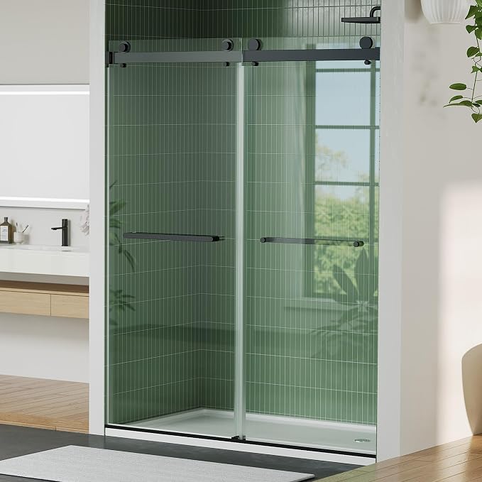 Stainless Steel Sliding Shower Door, 44-48" Adjustable Width x 74" Height - Image 7
