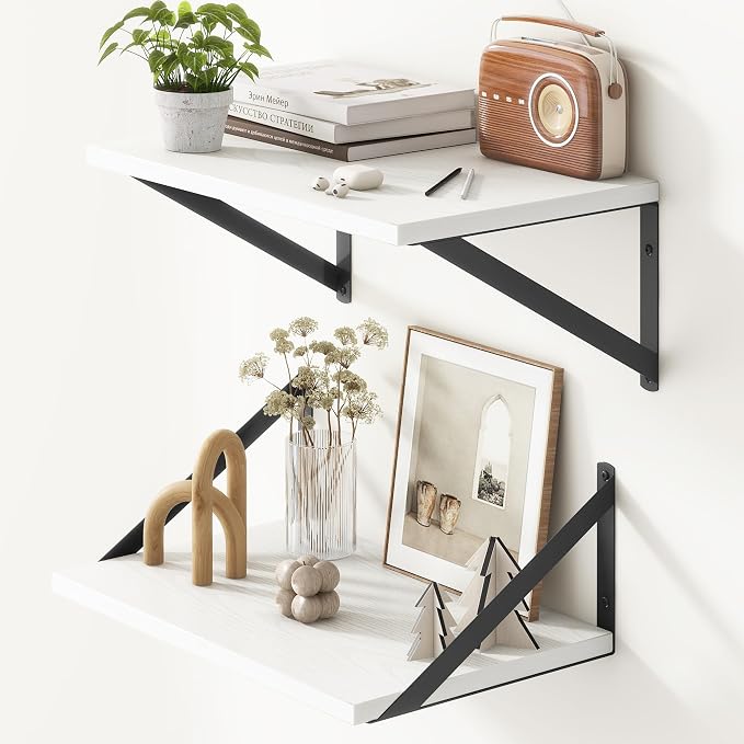 Fun Memories 10 Inch Deep Floating Shelves, Deep Shelves by FunMemories