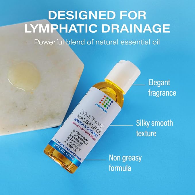 Lymphatic Drainage Massage Oil: Arnica and Coconut Oil - Image 3