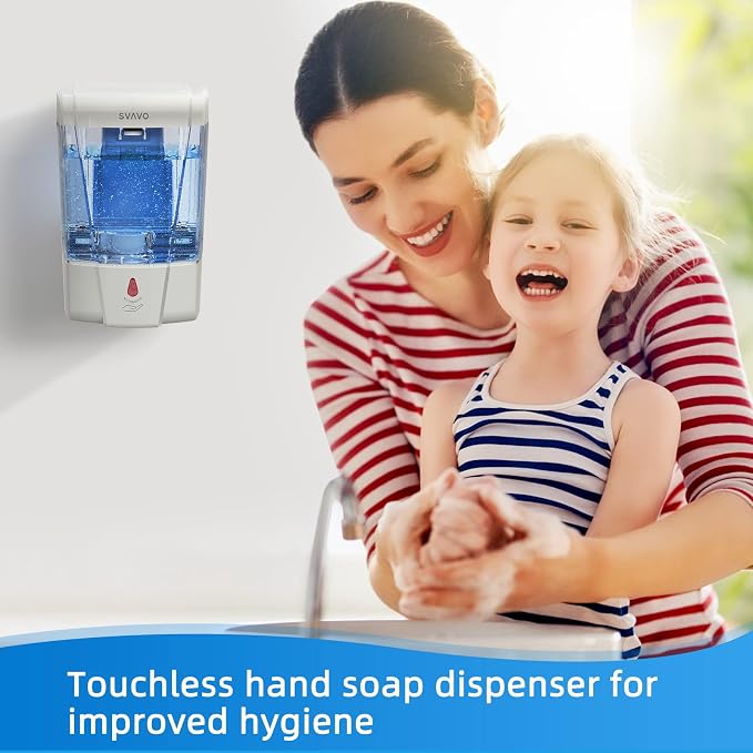SVAVO Automatic Hand Soap Dispenser, 21 fl.oz/600ml Touchless Soap Dispenser - Image 3