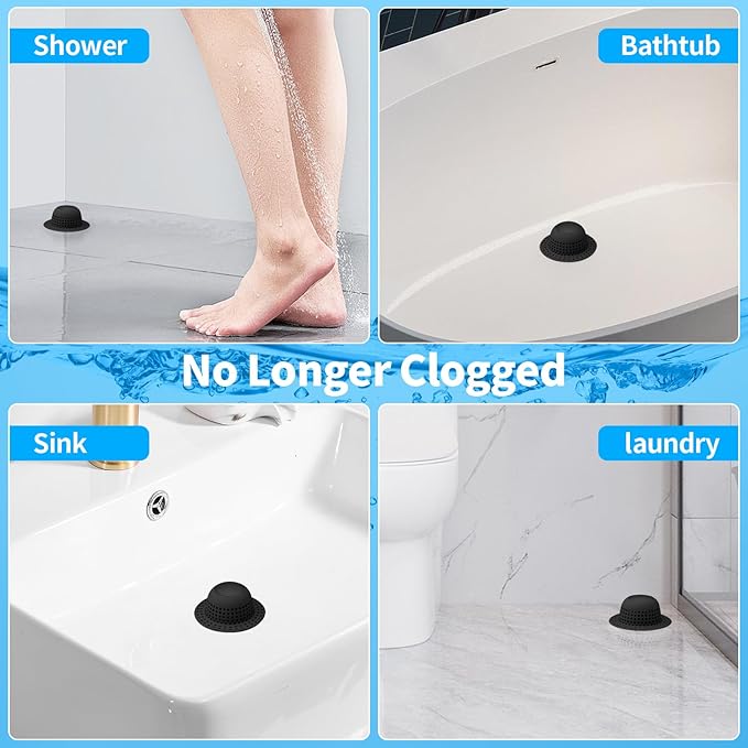 Shower Drain Hair Catcher Bathtub Drain Cover Shower Protector - Image 2