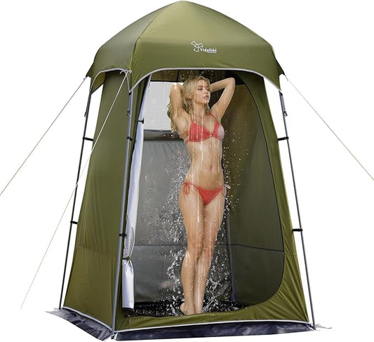 Vidalido Outdoor Camping Shower Tent Easy Setup Privacy Tent Changing Room by Vidalido