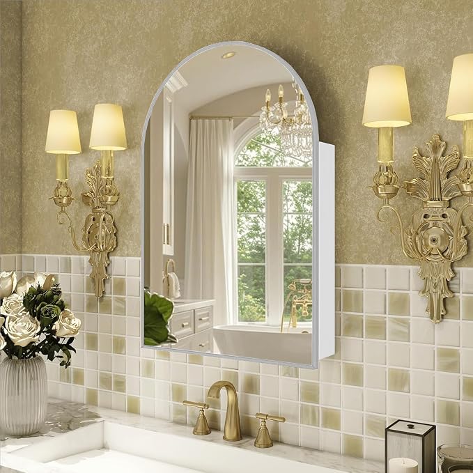 FKWin Silver Bathroom Medicine Cabinet by FKWinCreateCozyandHealthy