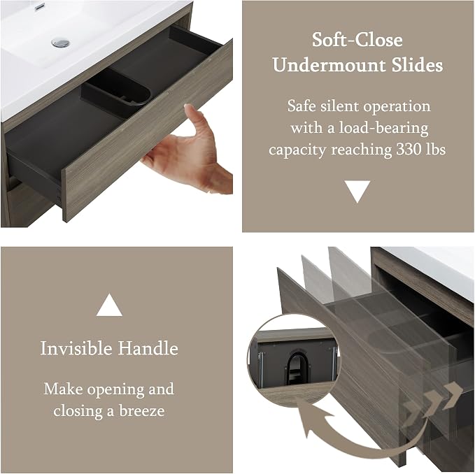 42" Floating Bathroom Vanity - Image 8
