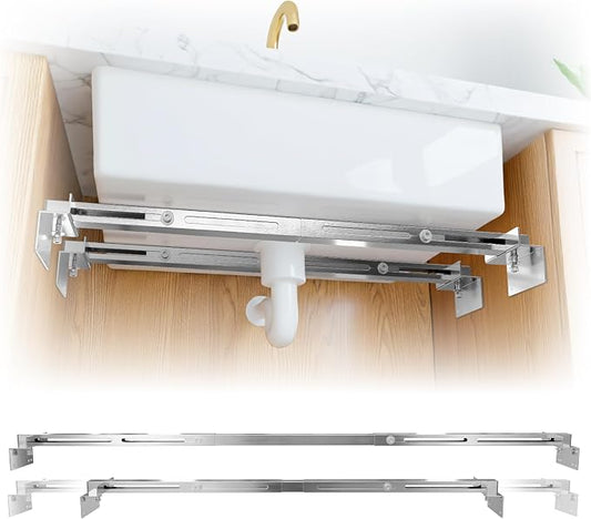 Undermount Sink Brackets Heavy Duty 880 lbs Adjustable Stainless Steel Sink by Unknown