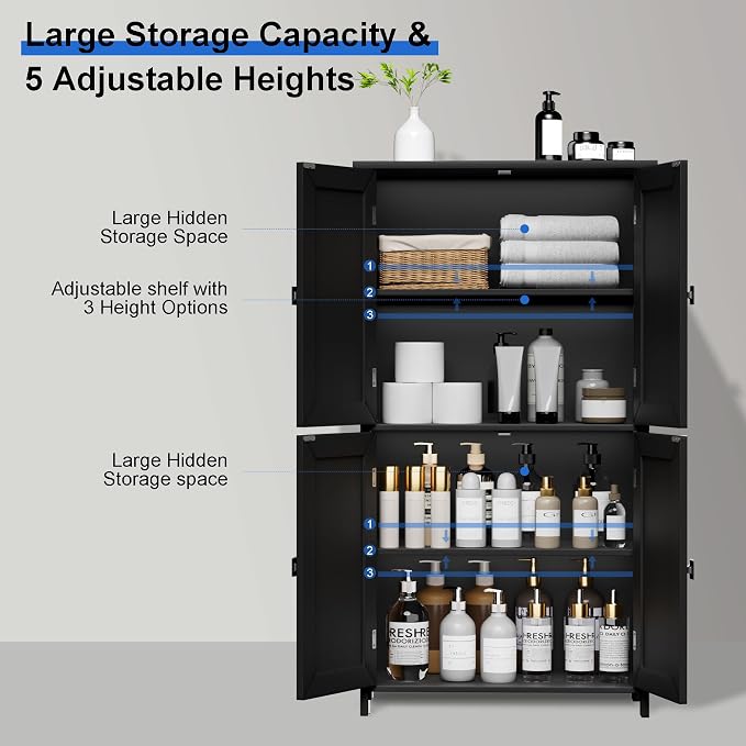 Bathroom Floor Storage Cabinet - Image 4