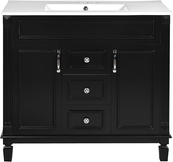 Merax 36" Bathroom Vanity with Sink, Freestanding Single Bathroom Sink Vanity - Image 6