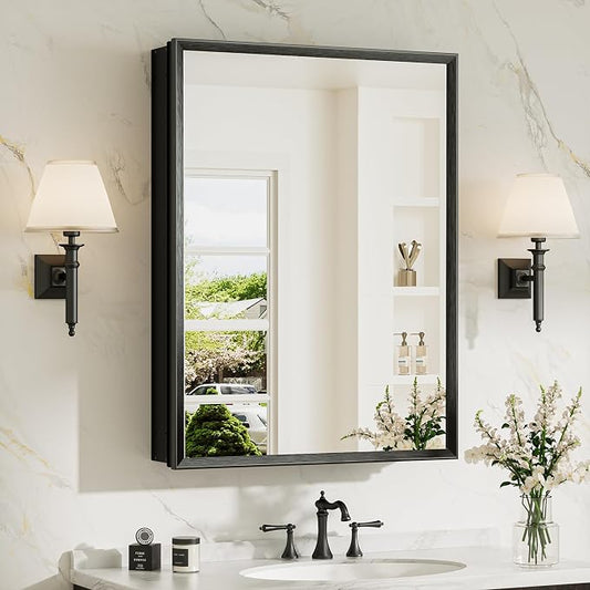 TokeShimi 24 x 32 Black Medicine Cabinet by RefinedBathroomAccessories