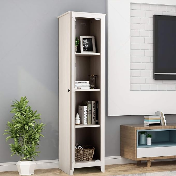Giantex Tall Storage Cabinet Freestanding Floor Storage Tower - Image 2