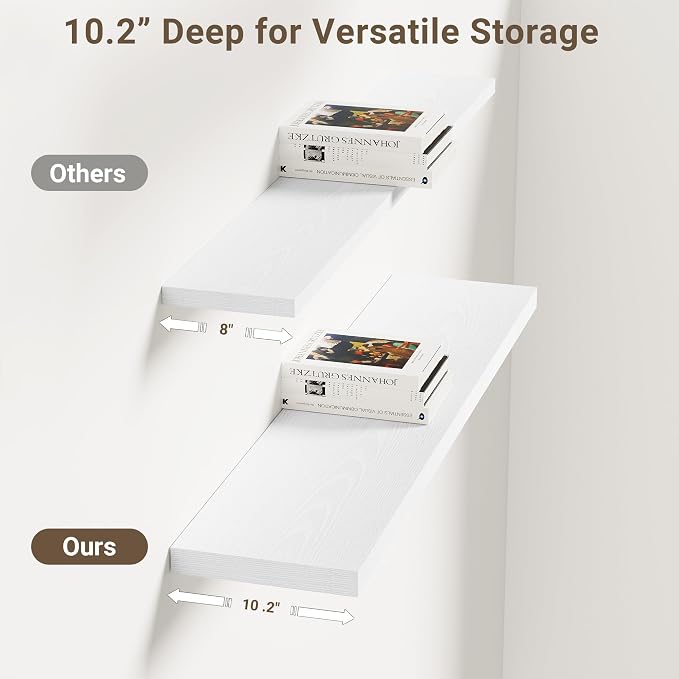 Vivelove 10 in Deep Floating Shelves - Image 4