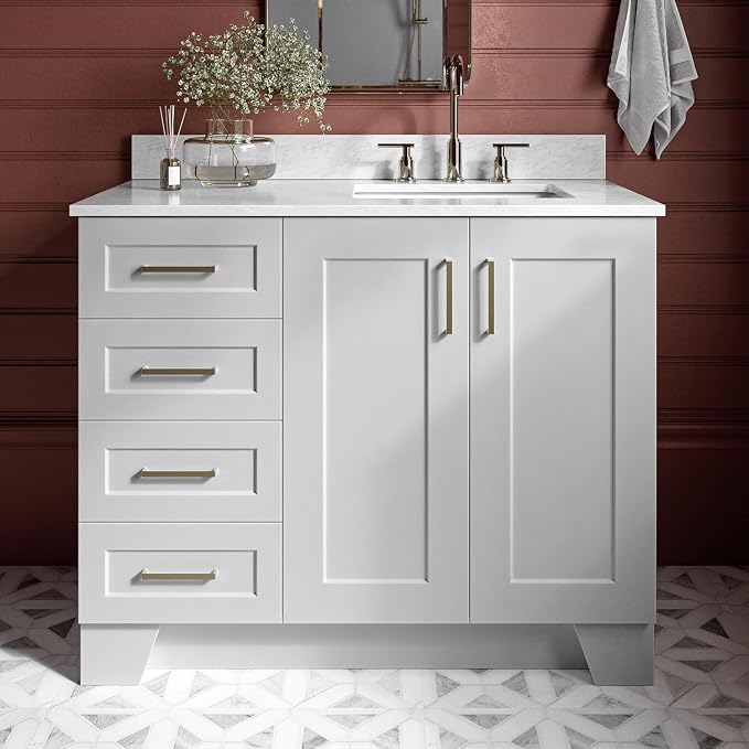 ARIEL Taylor 43 Inch Grey Bathroom Vanity by Ariel