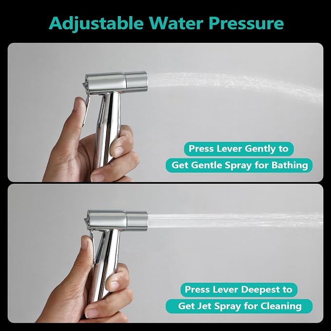 BARROCK Chrome Handheld Bidet Sprayer - Image 3