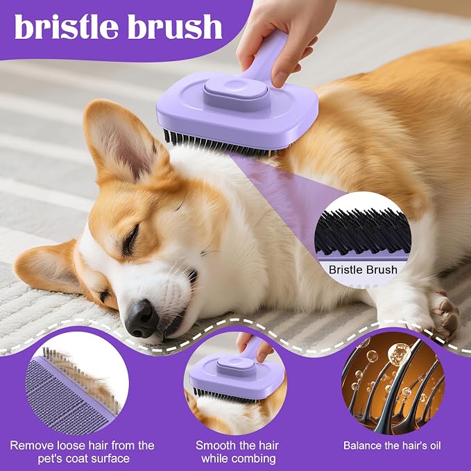 Self Cleaning Dog Brush for Shedding - Image 3