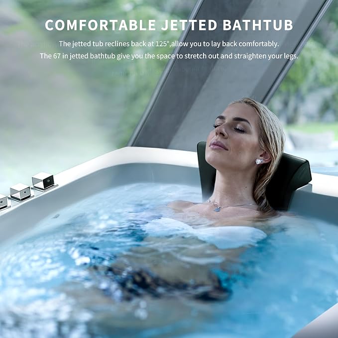 Empava 67” Whirlpool Bathtub - Image 9