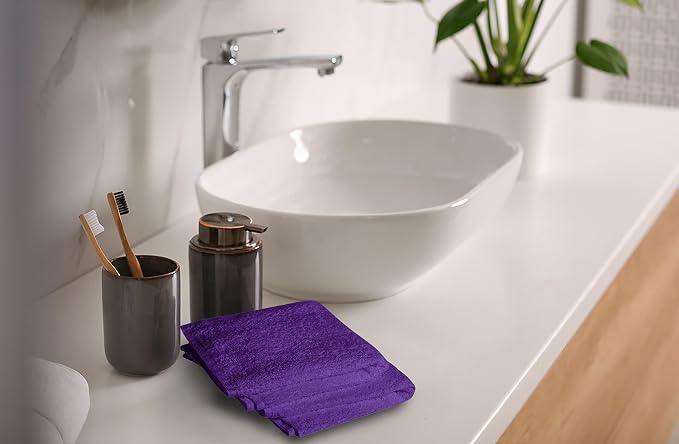 Softolle 100% Cotton Ring Spun Wash Cloths – Bulk Pack of Washcloths – 12x12 - Image 7