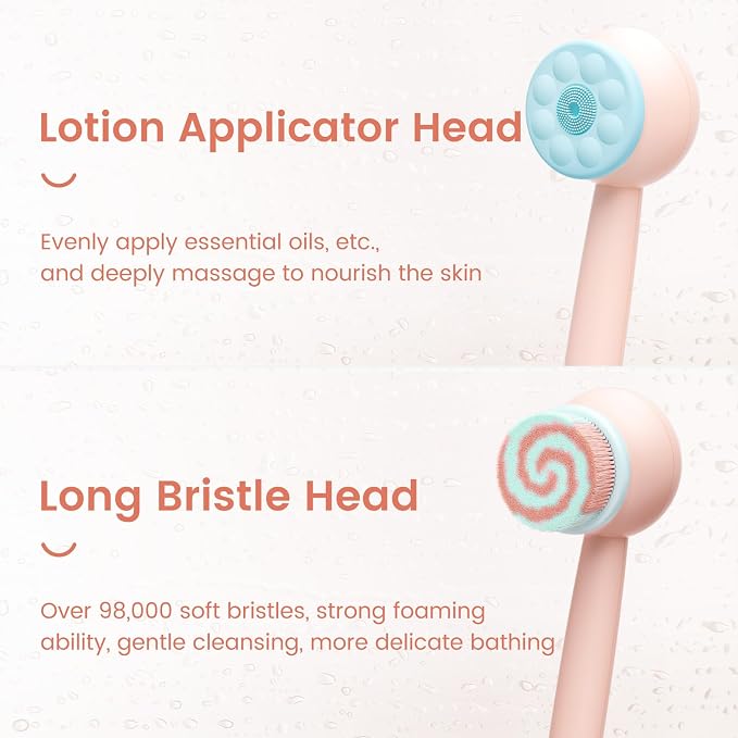 Electric Back Scrubber for Shower Body Brush, Waterproof Shower Body Scrubber - Image 5