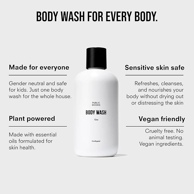 Public Goods Body Wash for Men and Women | Natural Soap for Bath & Shower | - Image 4