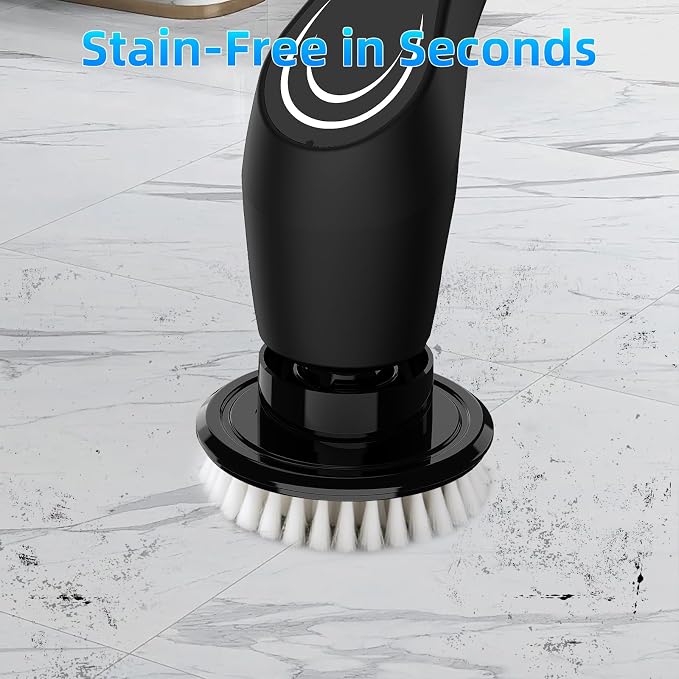Black Electric Spin Scrubber, Cordless Spin Scrubber - Image 2