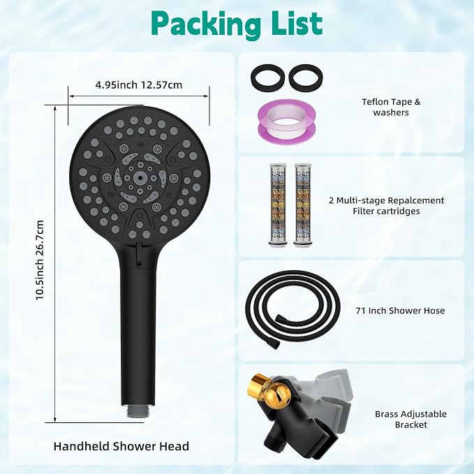 Hibbent Filtered Shower Head - Image 8