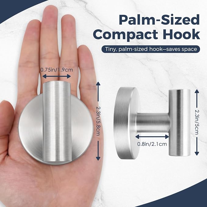 Heavy Duty Suction Cup Hooks for Glass Window, Removable Shower Hooks for - Image 2