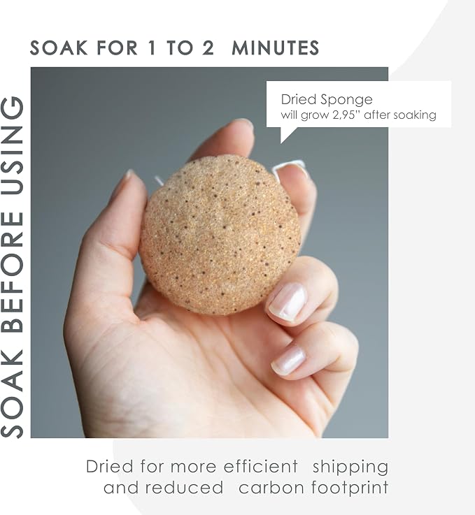 Konjac Exfoliating Face Sponge for Cleansing & Facials | Microplastic Free 100% - Image 7