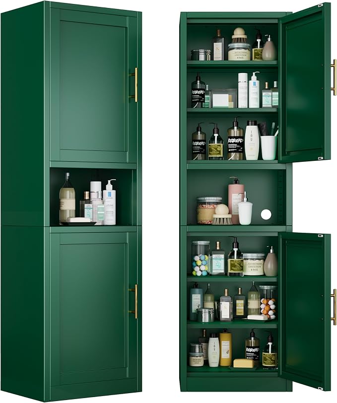 66.93" Tall Kitchen Pantry Cabinet, Metal 6-Tier File Storage Cabinet - Image 8