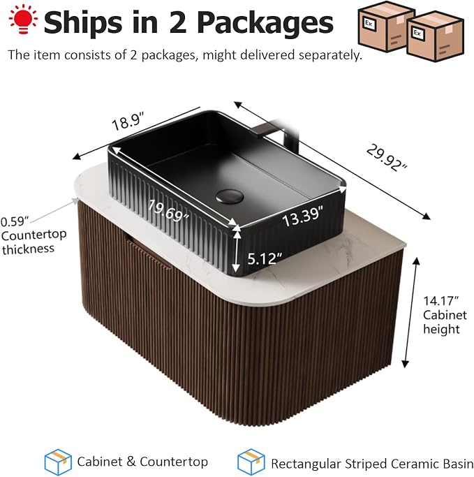 30 inch Floating Bathroom Vanity - Image 2