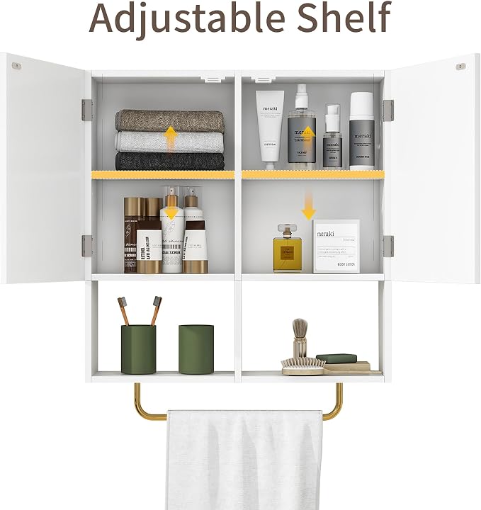 Wall Mounted Bathroom Storage Cabinet Medicine Cabinet - Image 5