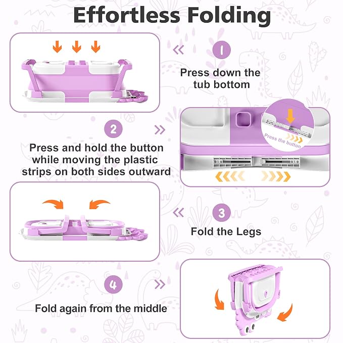 Collapsible Baby Bathtub for Newborns - Image 5