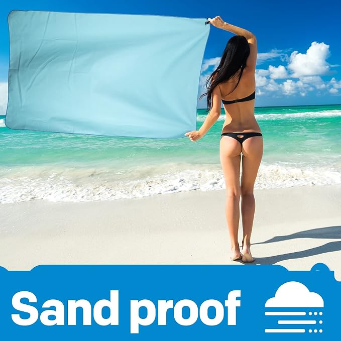 HOEAAS 2 Pack Microfiber Camping Towels, Quick Dry Towel, Super Absorbent Ultra - Image 8