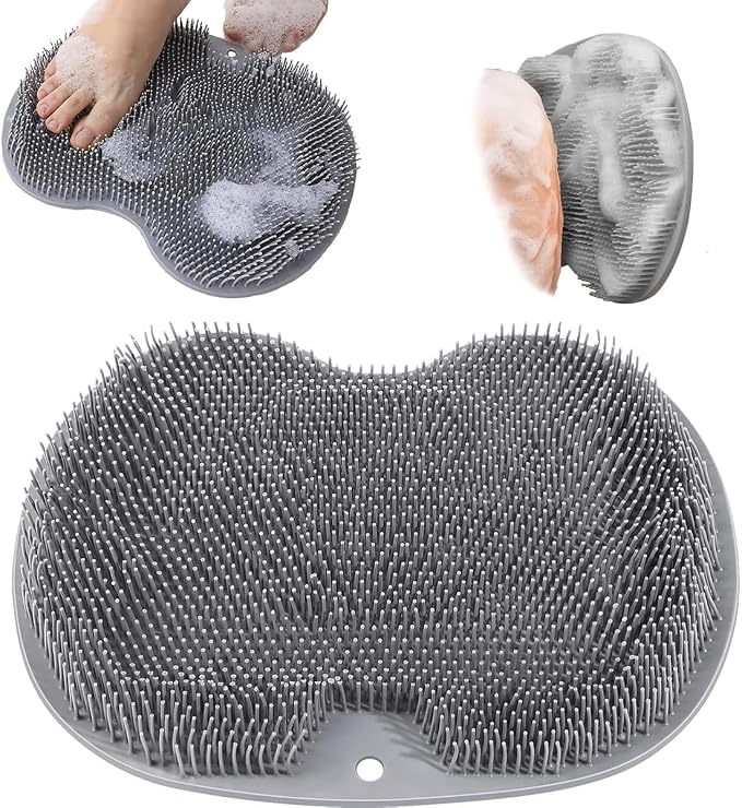 Shower Foot & Back Scrubber, Massage Pad by SakerPlus