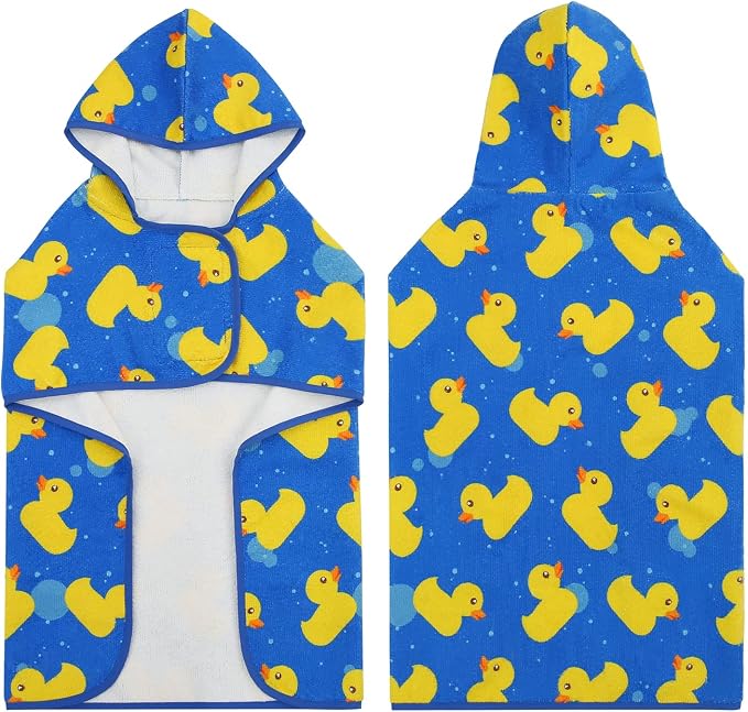 HDE Dog Bathrobe Super Absorbent Quick Drying Puppy Towel Wrap Coat Adjustable - Image 5