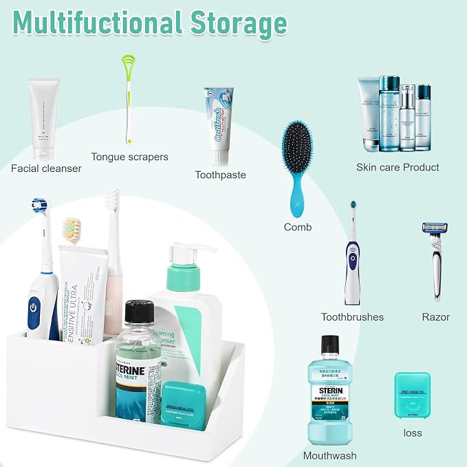 Diatomite Toothbrush Holders for Bathrooms, Quick Dry Electric Tooth Brush and - Image 5