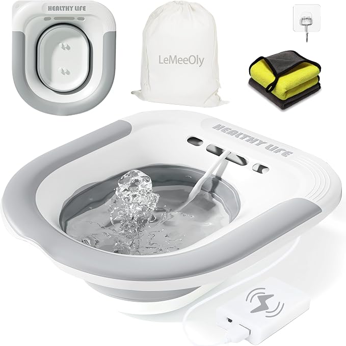 Electric Sitz Bath, Unisex Foldable Sitz Bath by LeMeeOly