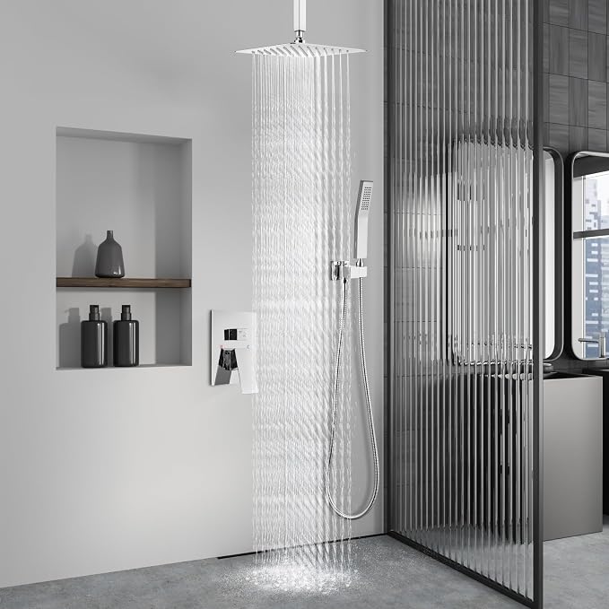 Aolemi Ceiling Mount Shower System Rain Shower Head - Image 7