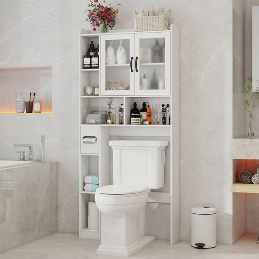Vabches Over The Toilet Storage Cabinet, Farmhouse Storage Cabinet Over Toilet by Vabches