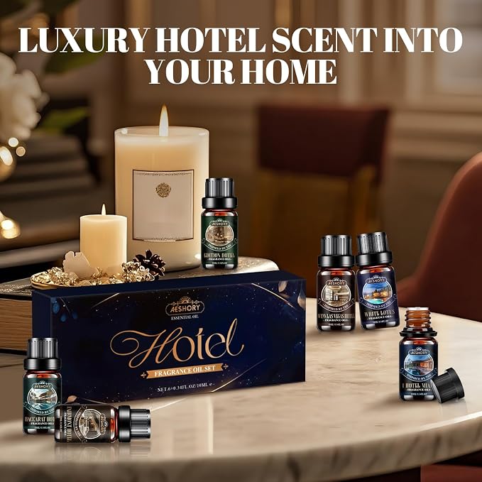 Hotel Diffuser Oils Gift Set, 6x10M Luxury Essential Oil - Image 8