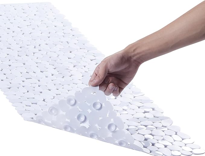 Bath Shower Mat Non Slip: Extra Large Pebble Bathtub mat by Webos