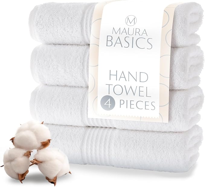 MAURA Basics Hand Towels for Bathroom by MAURA