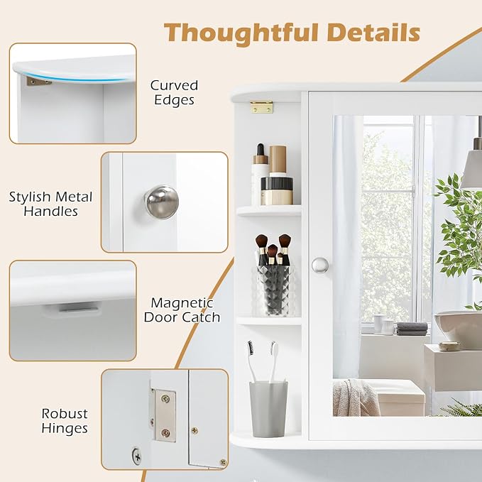 RELAX4LIFE Bathroom Wall Cabinet - Image 6