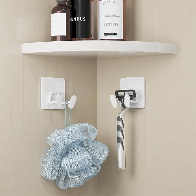Adhesive Shower Hooks for Bathroom - Image 2