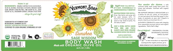 VERMONT SOAP, Natural body wash - Image 2