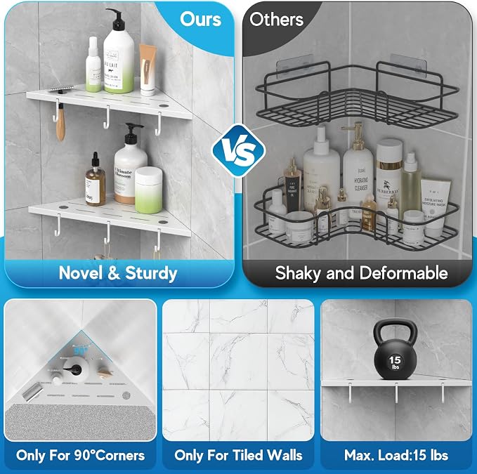 Corner Shower Shelves - Image 6