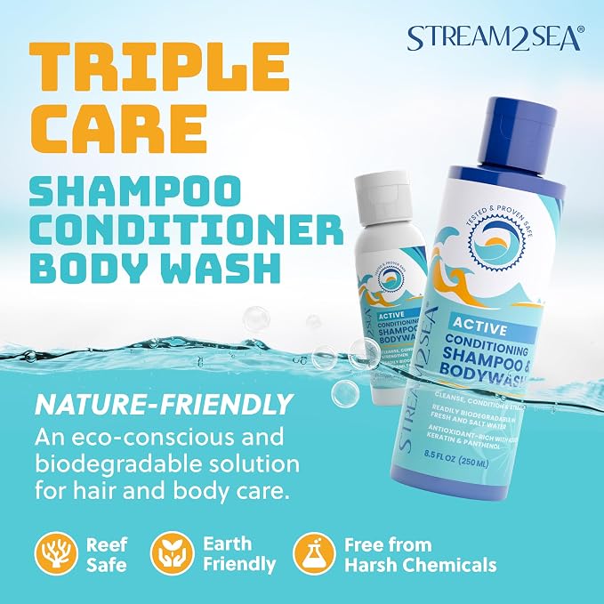 Non Toxic Shampoo and Conditioner, Body Wash 3 in 1 - Image 2